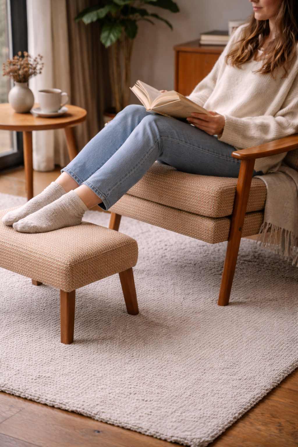 Lani Armchair & Footstool — Teak, 1960s