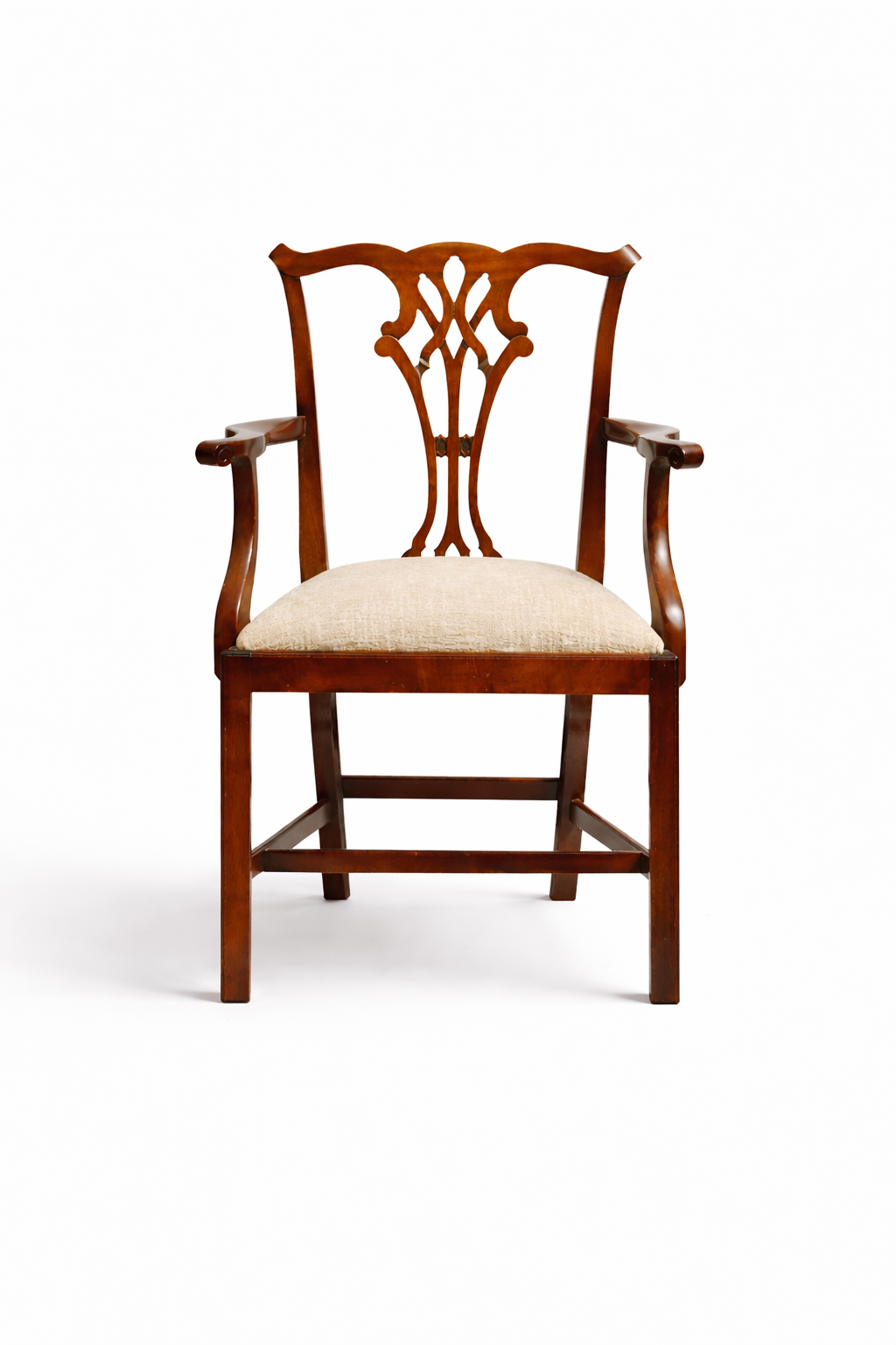 Georgian-Style Armchairs — Mahogany, c.1900 (Set of 4)
