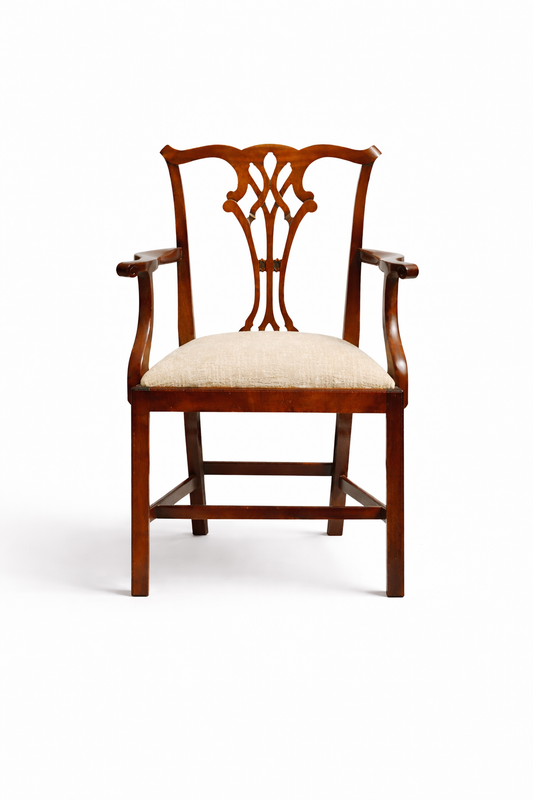 Georgian-Style Armchairs — Mahogany, c.1900 (Set of 4)