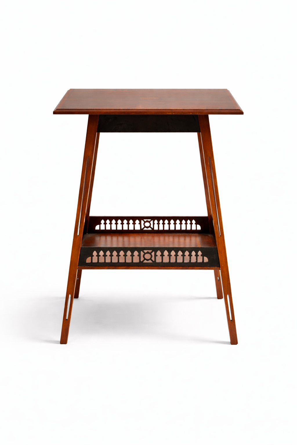 Edwardian Side Table — Inlaid Mahogany, c.1905