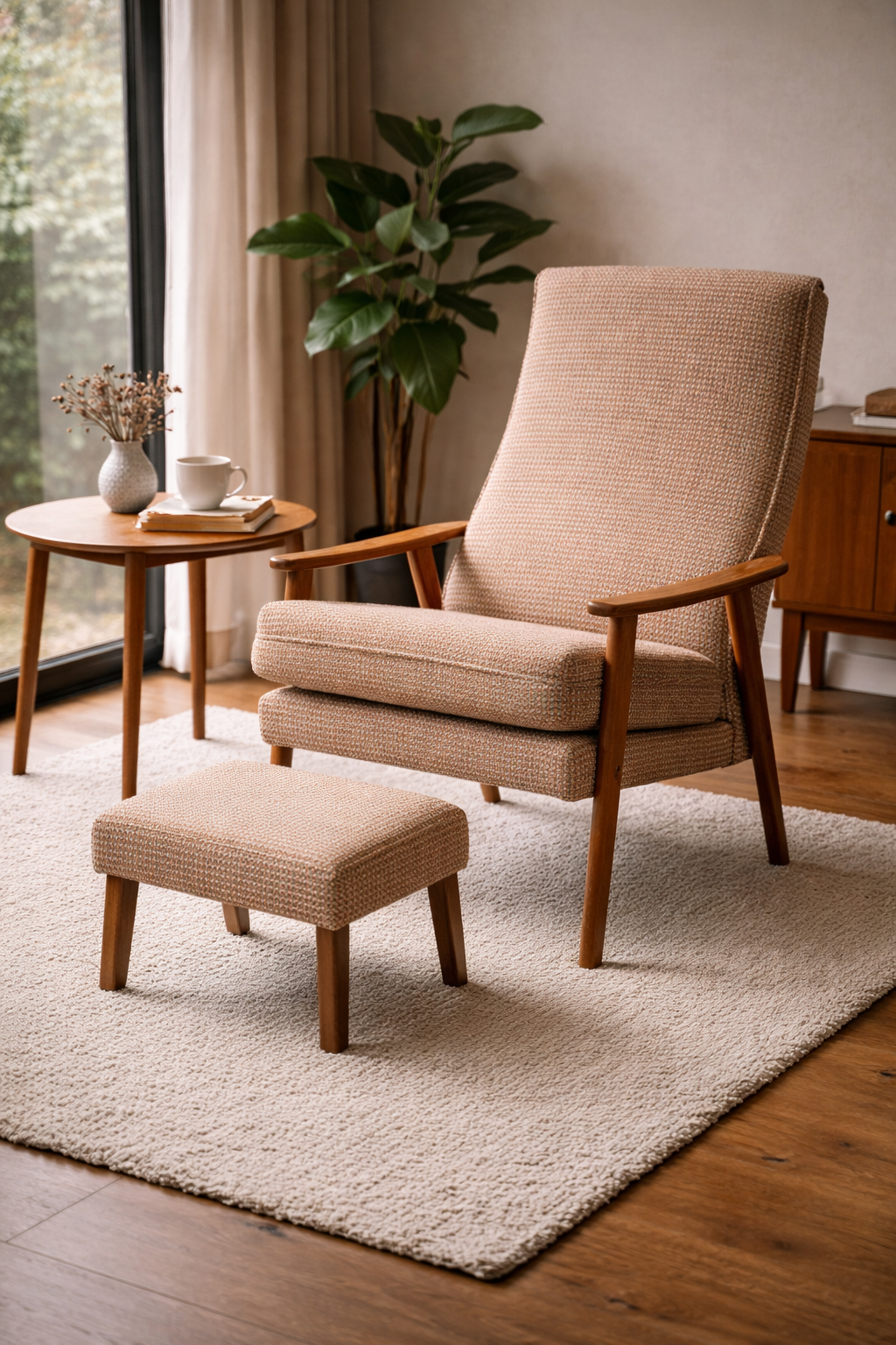 Lani Armchair & Footstool — Teak, 1960s